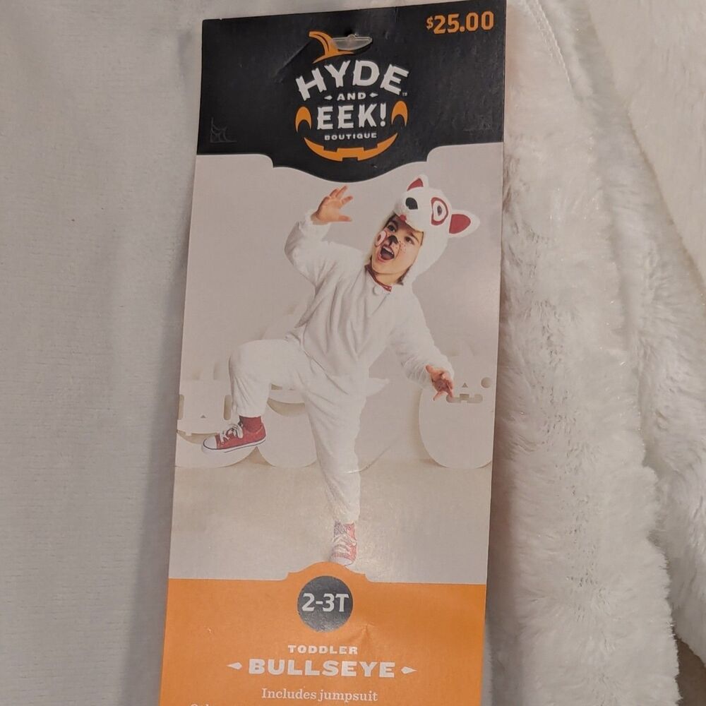 Target Bullseye Dog Toddler Jumpsuit Halloween Costume Hyde & EEK! 2T-3T NWT - Picture 2 of 10